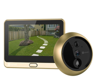 Domofon/wideodomofon EZVIZ Bezprzewodowy dzwonek do drzwi z wizjerem DP2C (Golden)